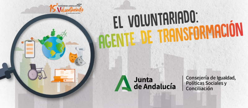 Imagen de logo del 15 Congreso Andaluz Voluntariado