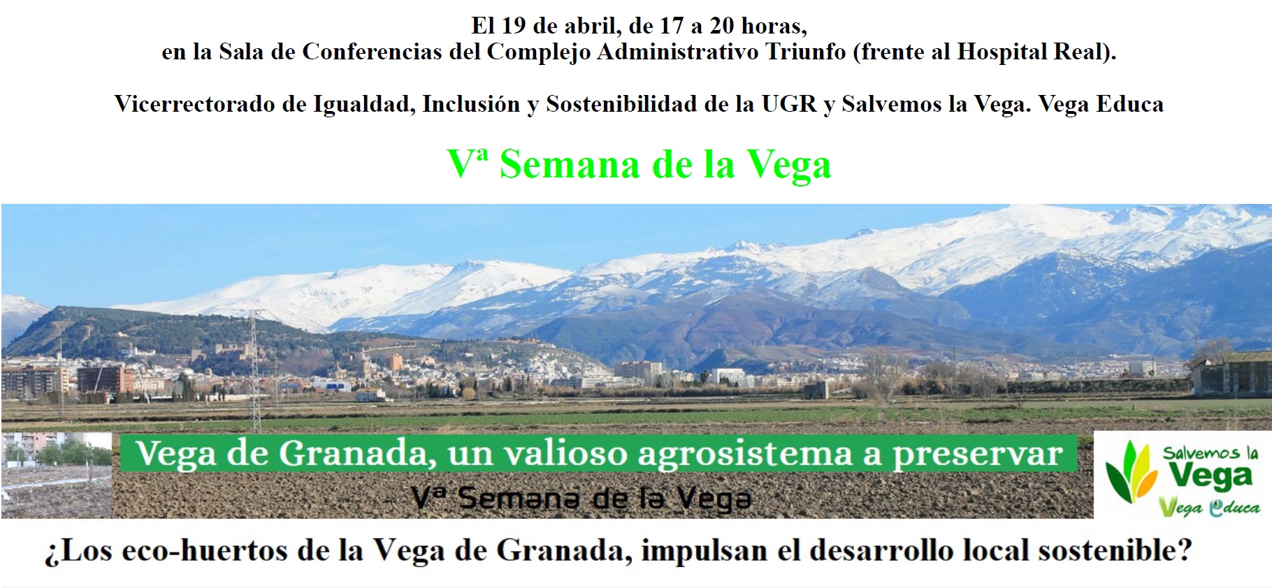 Cartel de la 5º Semana de la Vega de Granada