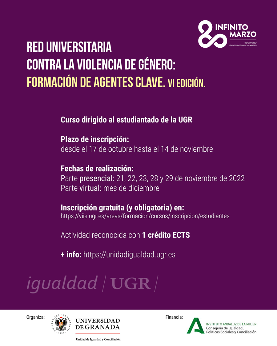 Red Universitaria contra la violencia de género: Formación de agentes clave.VI edición